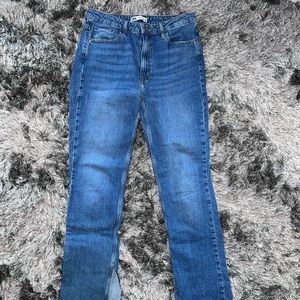 Zara Split Hem flare jeans Womens size 8.